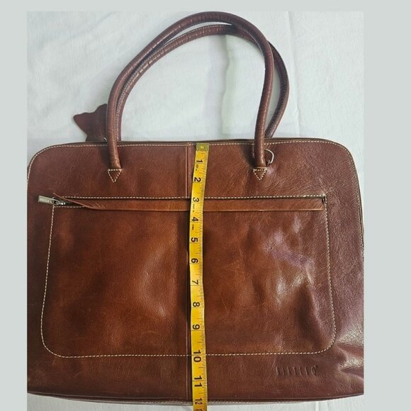 BIRELLO Italian leather briefcase - Picture 6 of 12